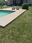 Монтаж террасной доски из ДПК Good Cover вокруг бассейна