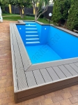 Монтаж террасной доски Good Cover вокруг бассейна. СНТ Золотая осень, г. Энгельс
