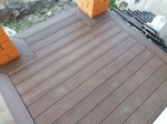 Монтаж декинга TimberTEX на крыльцо частного дома